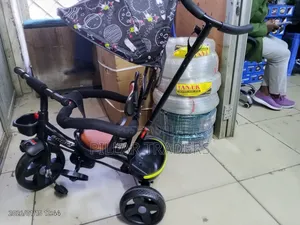 Kids Tricycle With Push Handle and Canopy