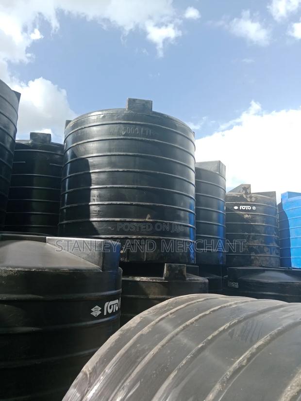 5000l Water Tank Roto New Black. Tall. Free Countrywide Delivery ••