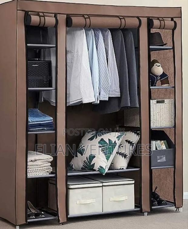 Newly Arrived Three Column Portable Wardrobe