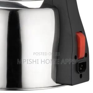 Traditional Electric Kettle 5 Liters Stainless Steel- Rm/464