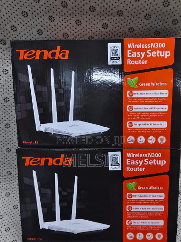 Tenda F3 300mbps Wireless Router With Three High-Gain Antennas