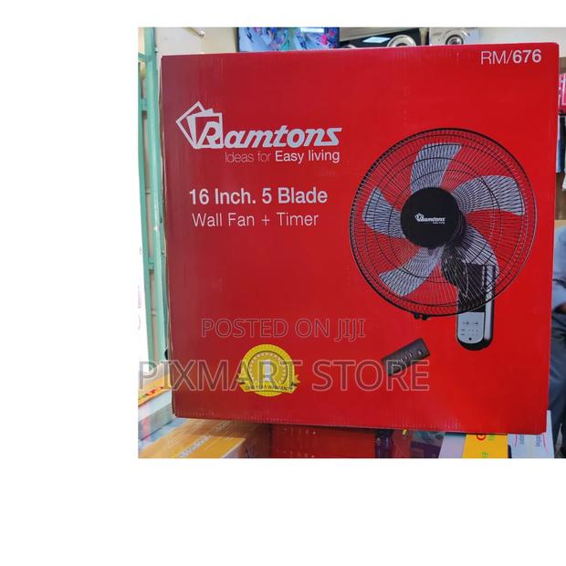 Ramtons 16 Wall Mounted Fan With Remote Control - main view
