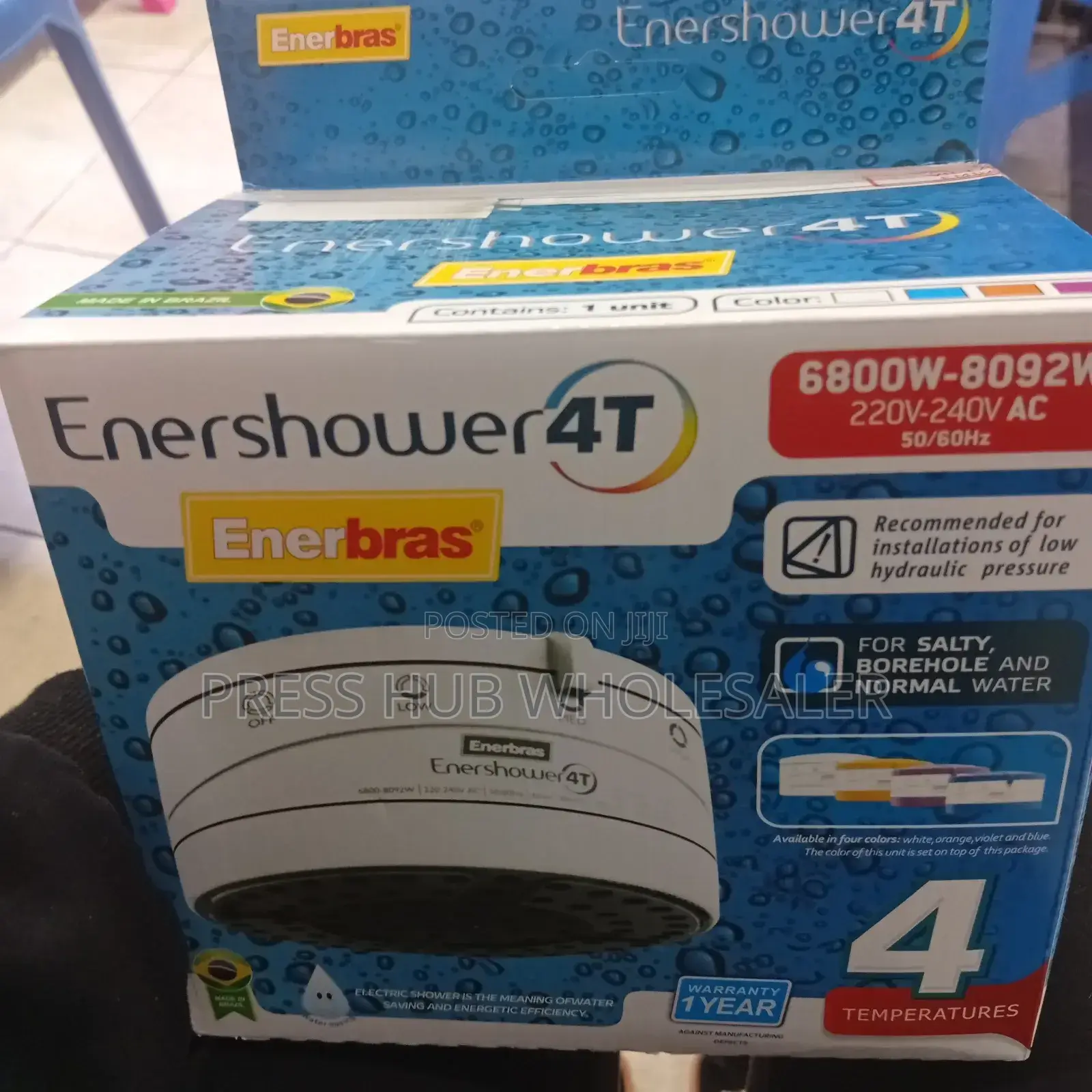 Enershower 4t Instant Shower Water Heater.