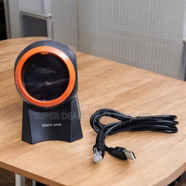 1d and 2d Desktop Barcode Scanner Usb Wired Plug Play Fast Scanning