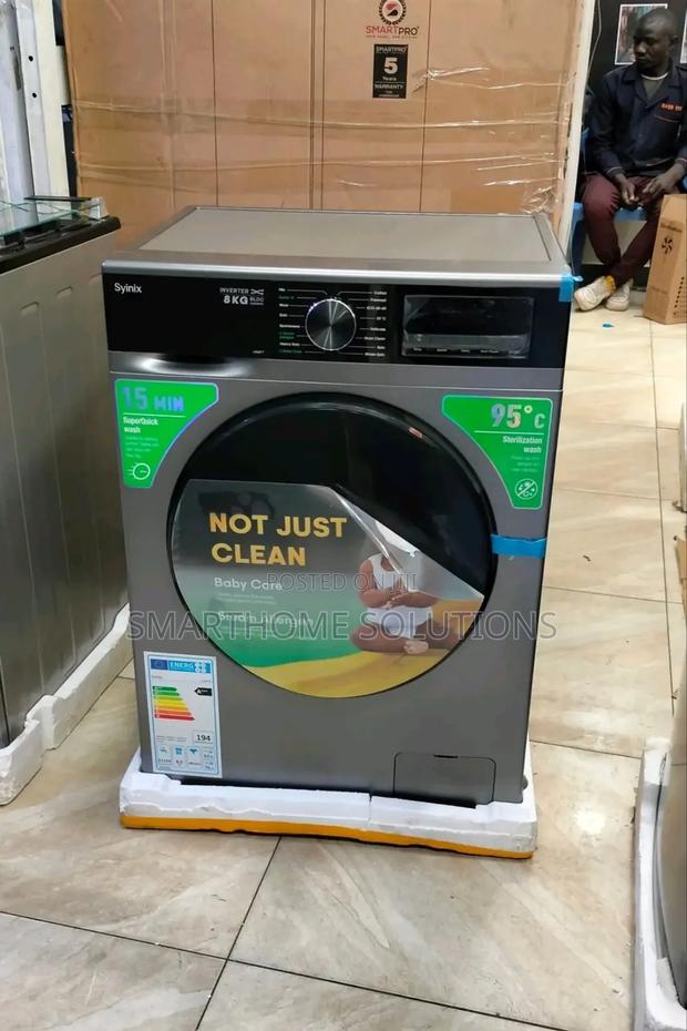 Washer!Syinix 8kg Front Load Fully Automatic Washing Machine - main view