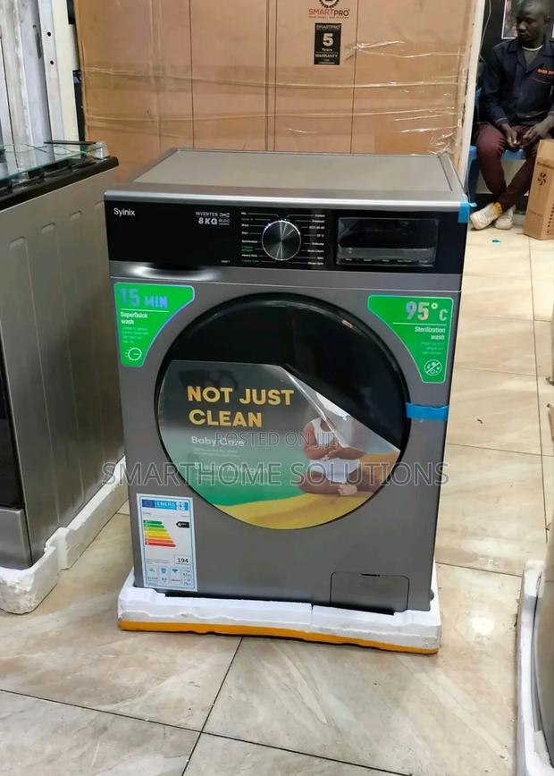 Syinix 8kg Washing Machine Front Load New Model: V8wmft - Low Noise