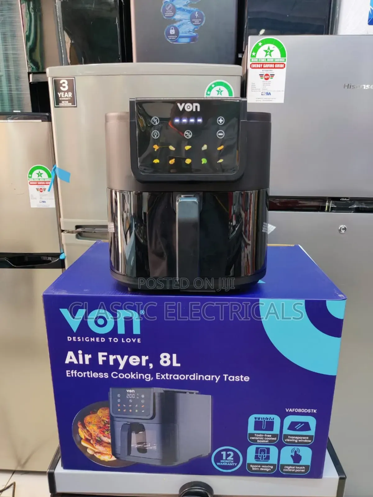 8litres Von Air Fryer Available