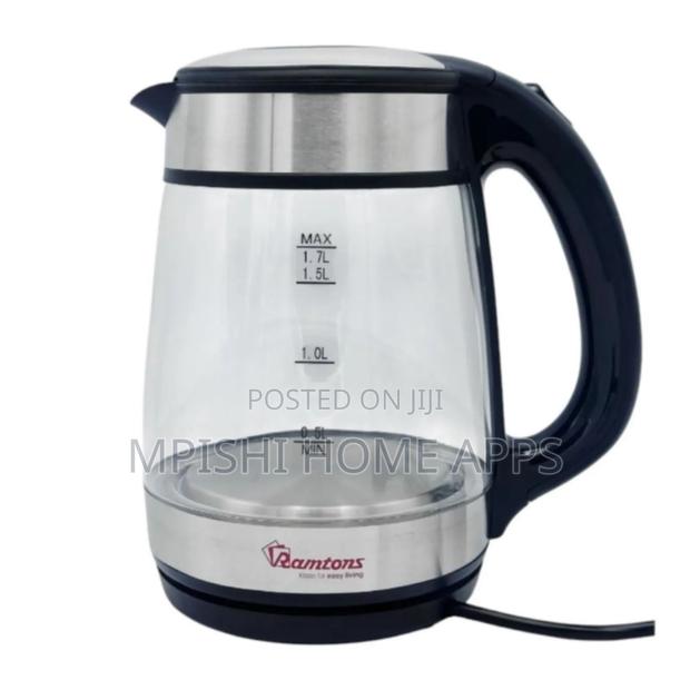 Cordless Glass Jug Kettle 1.7 Liters- Rm/566