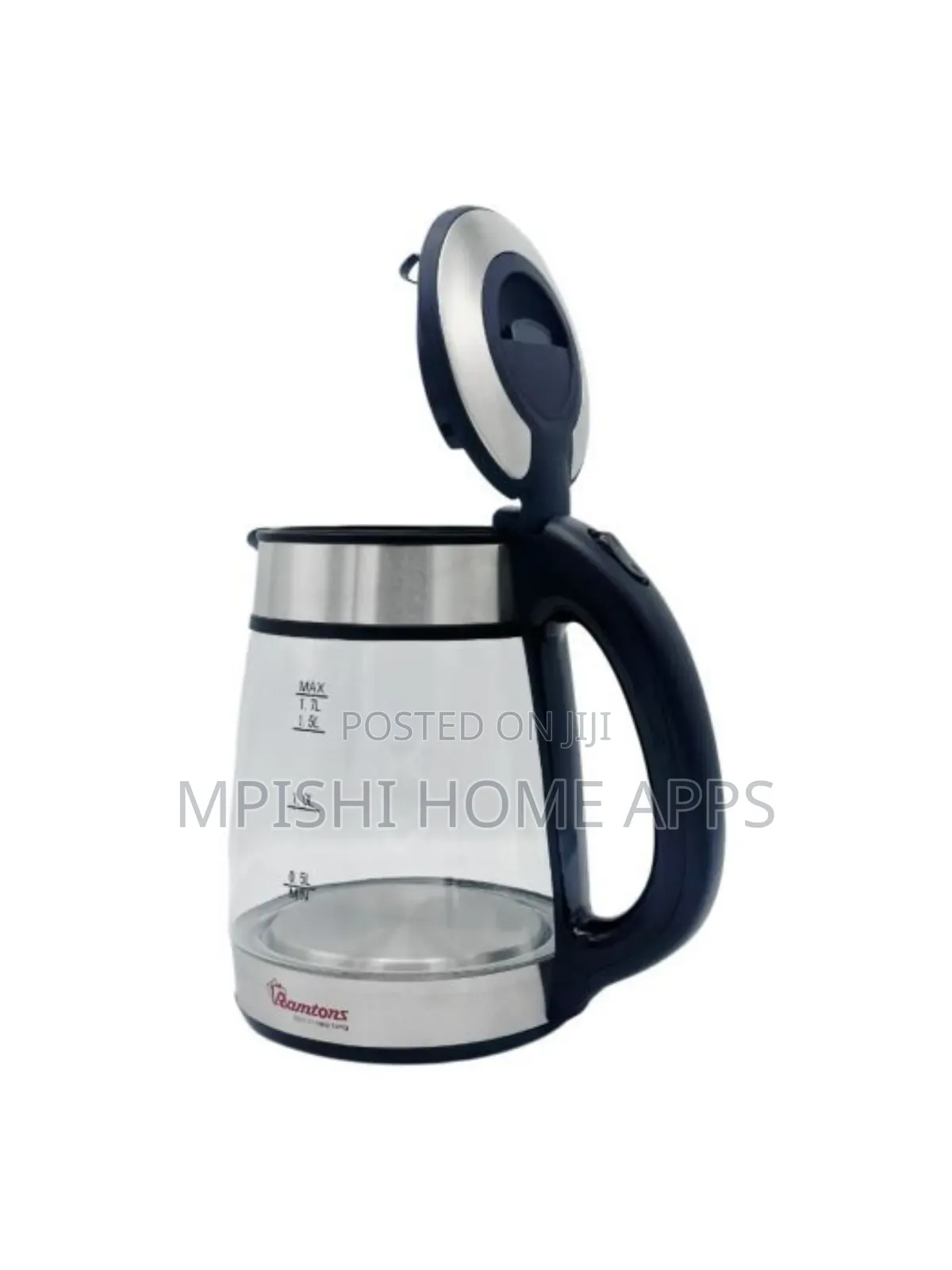 Cordless Glass Jug Kettle 1.7 Liters- Rm/566
