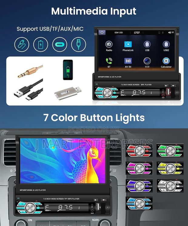 Car Stereo Single Din Touchscreen Car Radio With Bluetooth - thumbnail 3