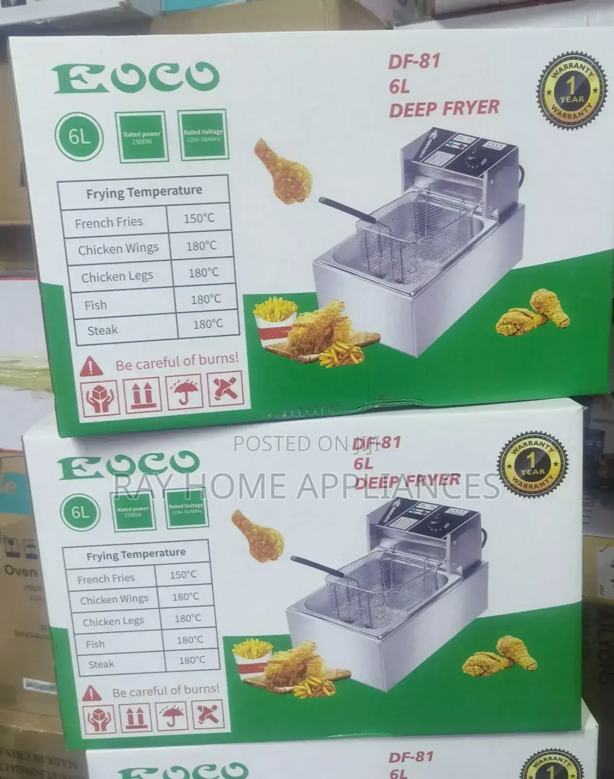 6 Litres Ecco Single Deepfryer
