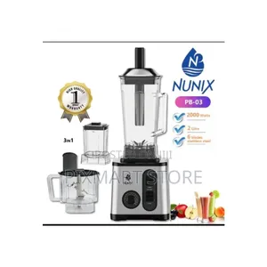 Nunix Heavy Duty 3 in 1 Blender 2000 Watts