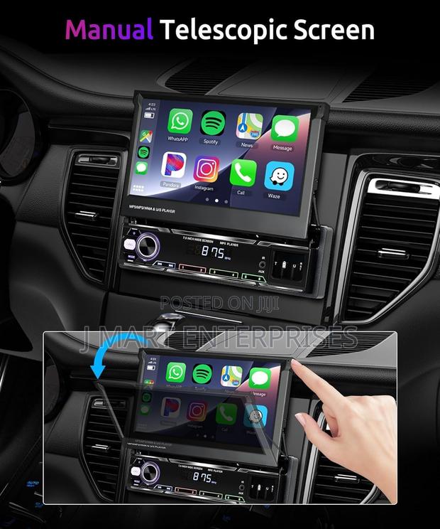 Wireless Carplay 7inch Single Din Touchscreen Radio - thumbnail 3