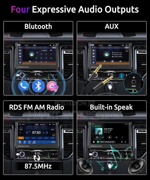 Wireless Carplay 7inch Single Din Touchscreen Radio - thumbnail 4