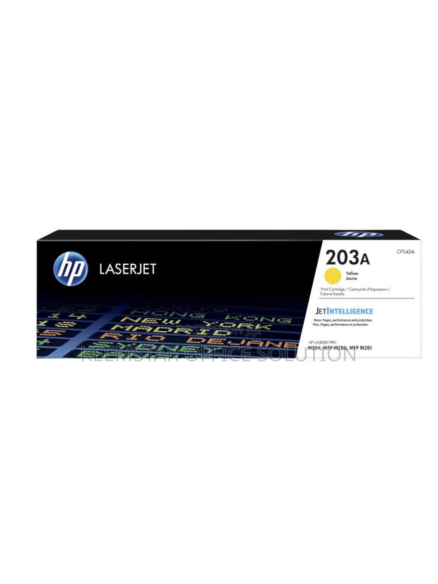 Hp 203a Yellow Original Toner Cartridge – Laserjet Pro - main view