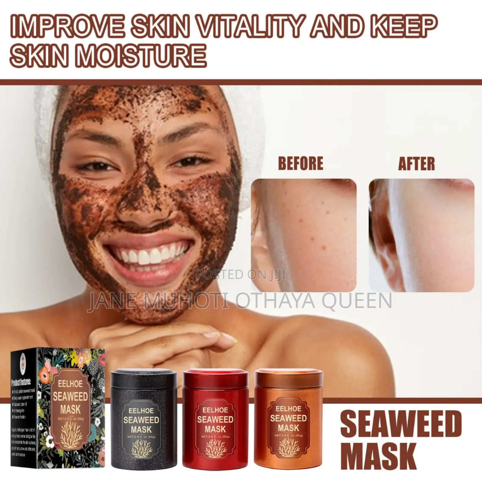 *Seaweed Anti Wrinkle Facemask