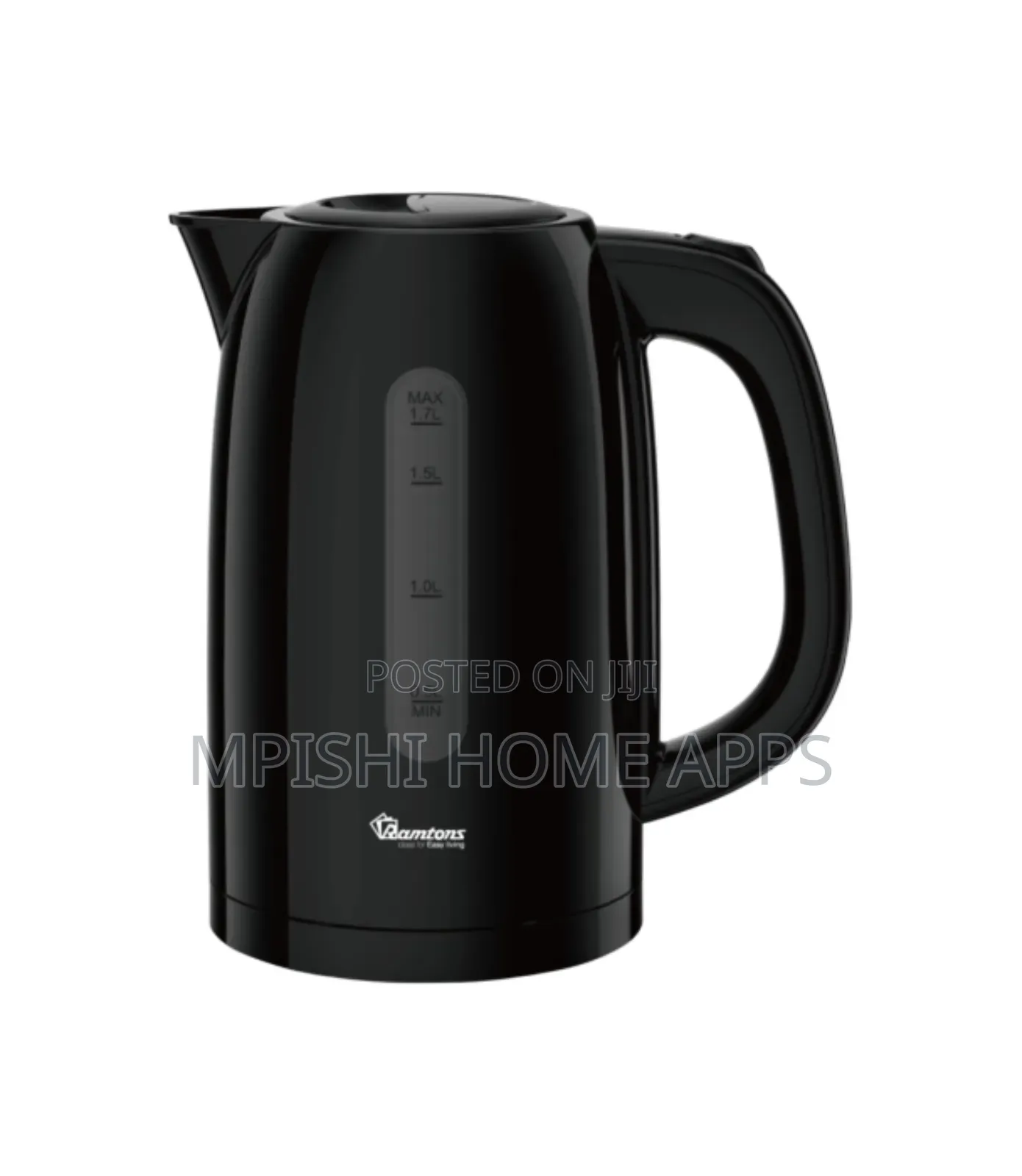 Cordless Electric Kettle 1.7 Liters Black- Rm/766