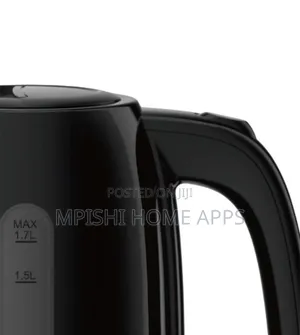 Cordless Electric Kettle 1.7 Liters Black- Rm/766