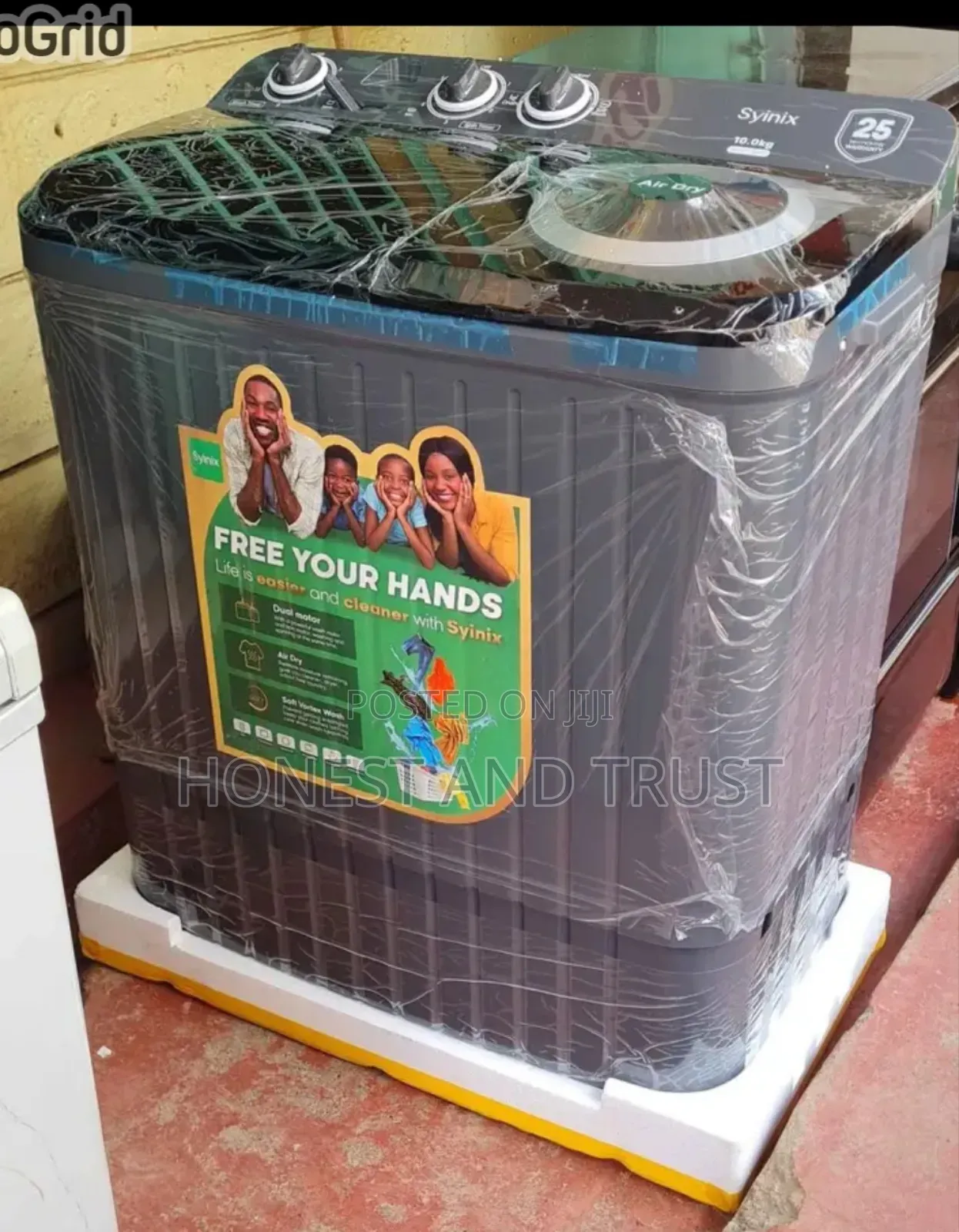 Syinix Automatic 10kg Washing Machine,