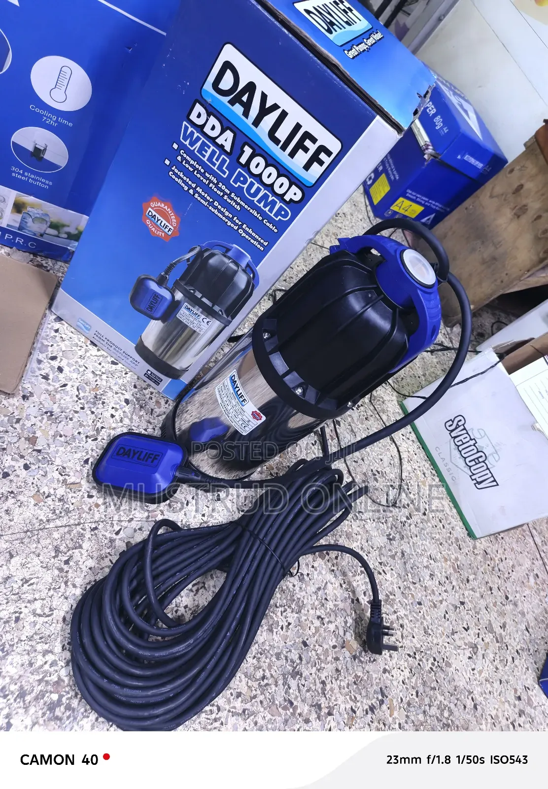 Dayliff 1000p Submersible Well Pump