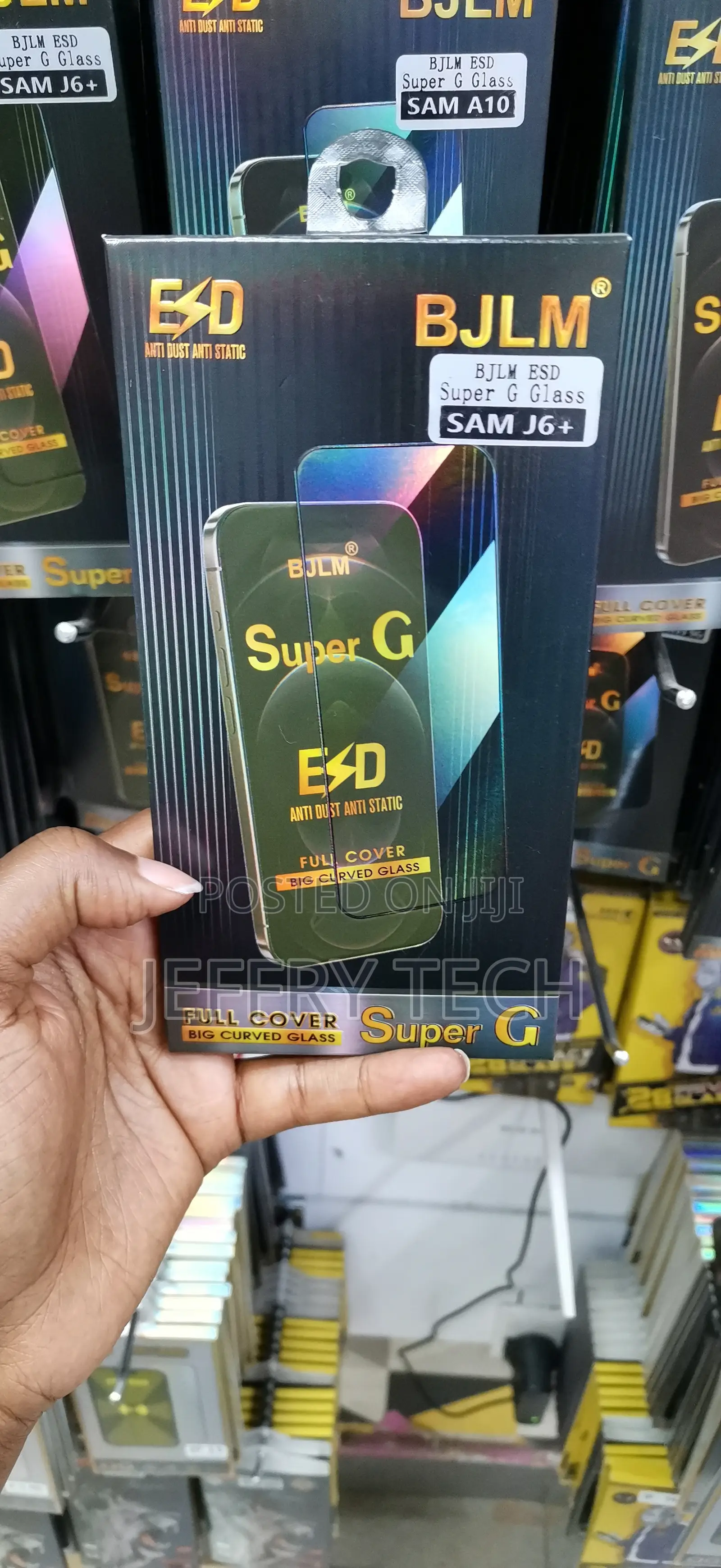 Mikoo Tempered Glass Screen Protector for Samsung Galaxy J6+