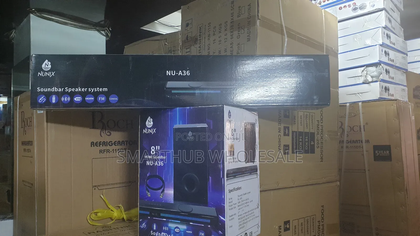 Nunix A36 Bluetooth Sound Bar With Deep Bass