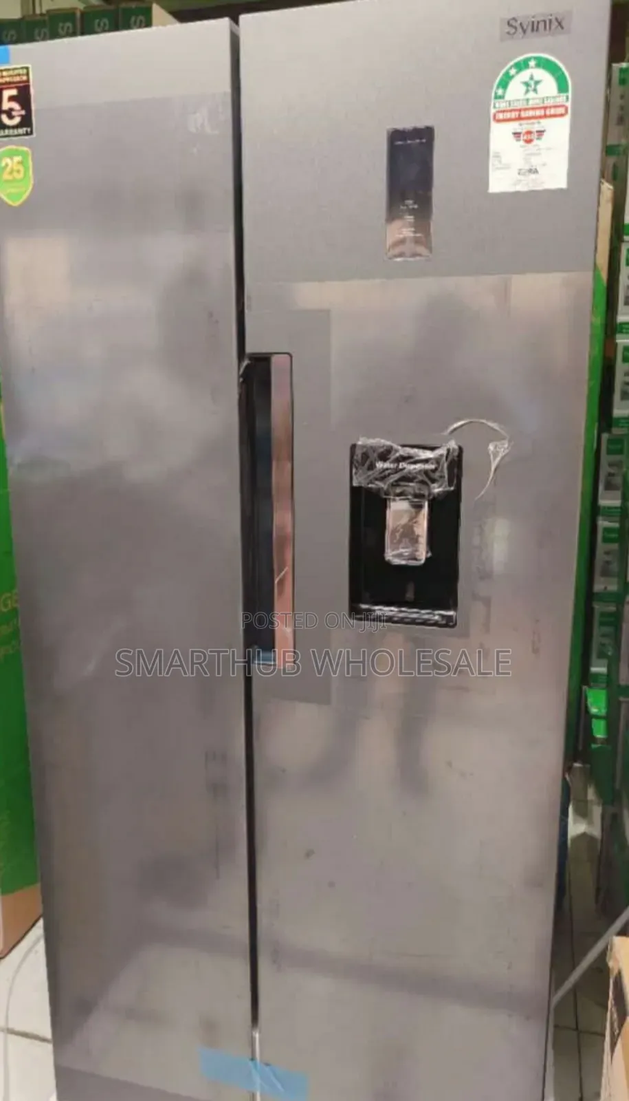 Syinix 460 Litres Side by Side Refrigerator With Dispenser No Frost