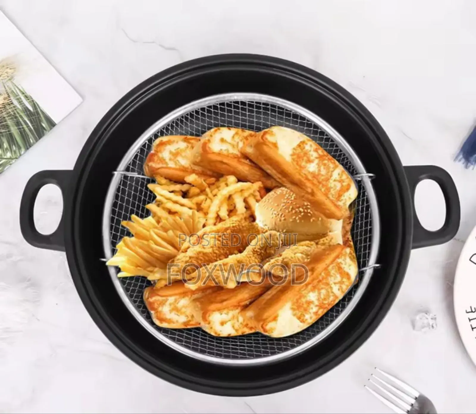 Stainless Steel Deep Frying Basket Sieve Available