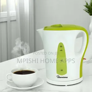 Cordless Electric Kettle 1.7 Liters White and Green- Rm/349