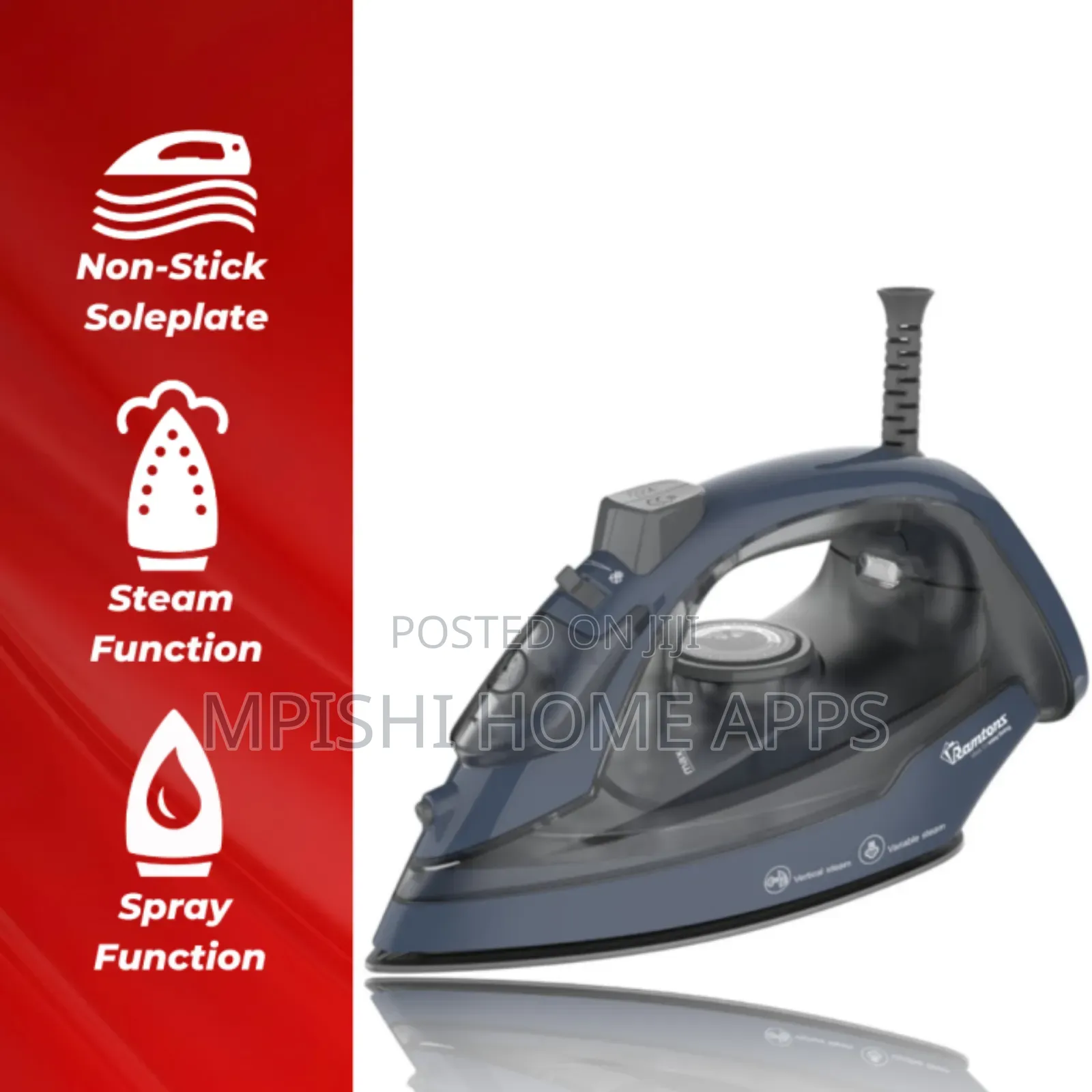 Steam Iron - Non Stick Sole Plate - Rm/694