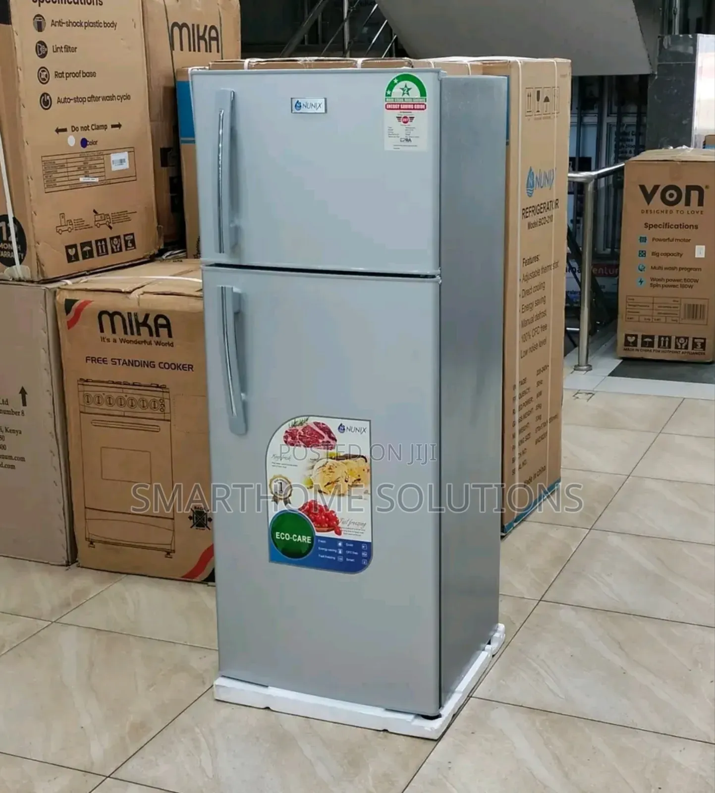 Nunix 210 Litres ~ Bcd-210 Double Door Fridge