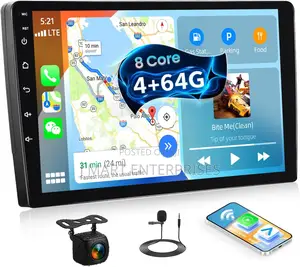 4+64gb] 8-Core Android 13 Double Din Car Stereo With Wireless Carplay