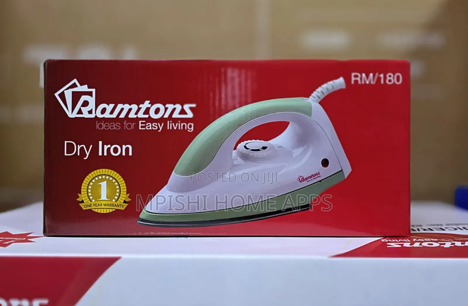 White and Green Dry Iron-Rm/180
