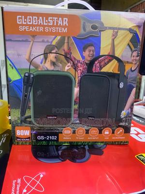 Globalstar Speaker System Tf Card Aux Input Usb Microphone - thumbnail 2