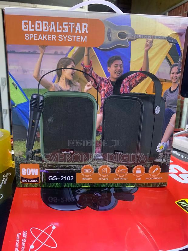 Globalstar Speaker System Tf Card Aux Input Usb Microphone - main view