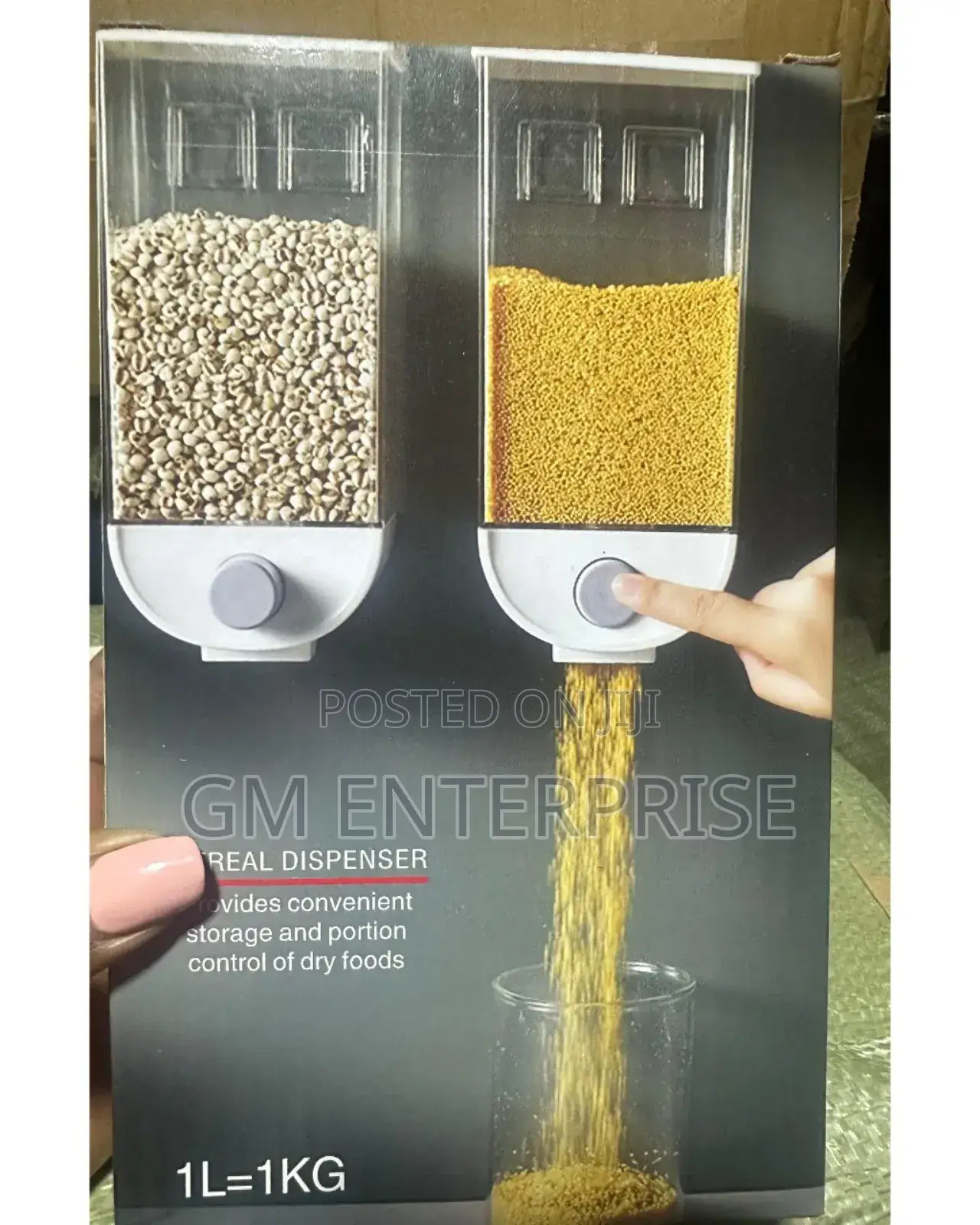 1kg (Single Pc) Wall Mounted Separate Rice Bucket