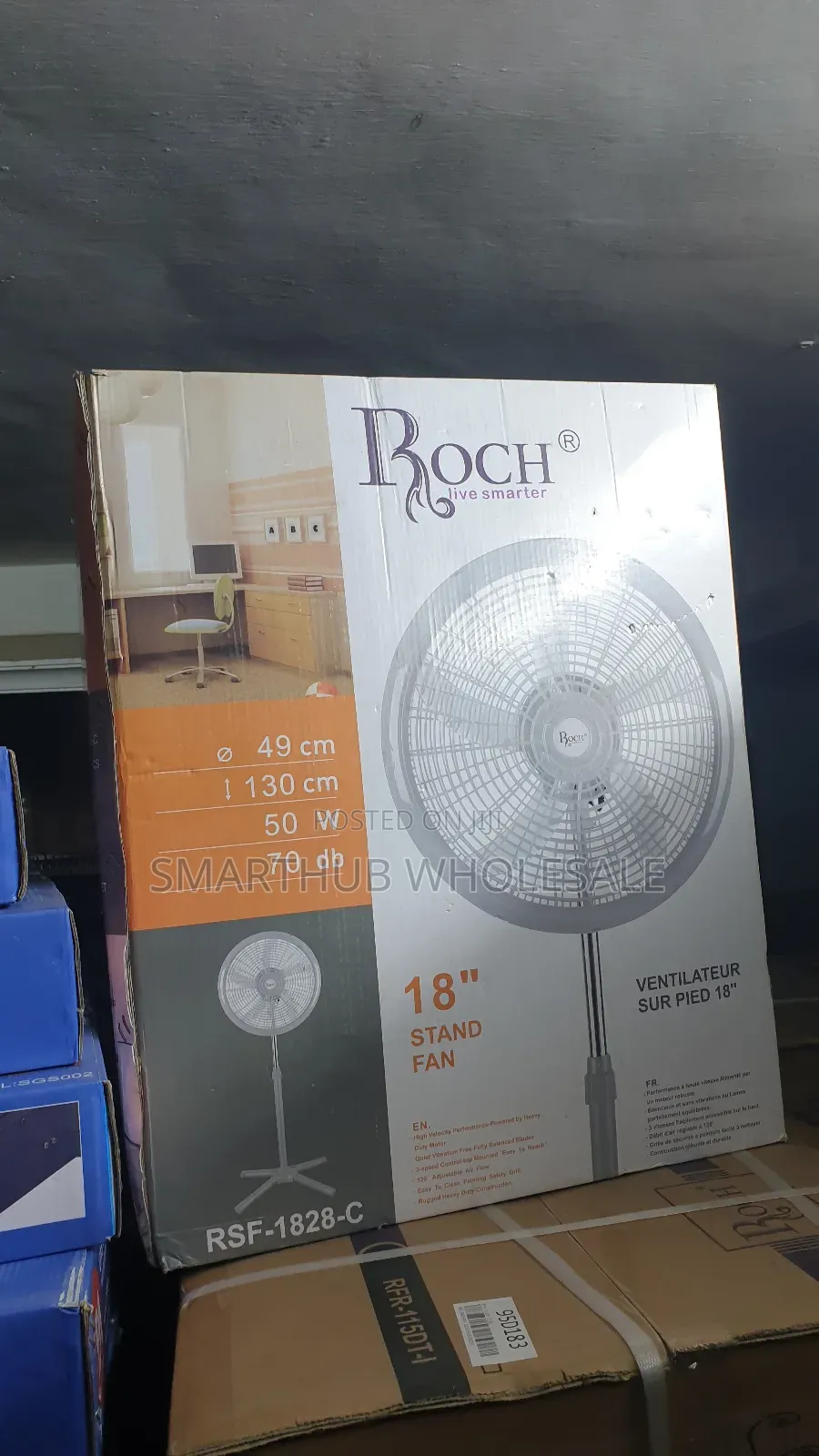 Roch 18′′ Inch Standing Fans With Remote Control