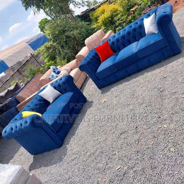 Premium Chesterfield Sofa 5-Seater - main view