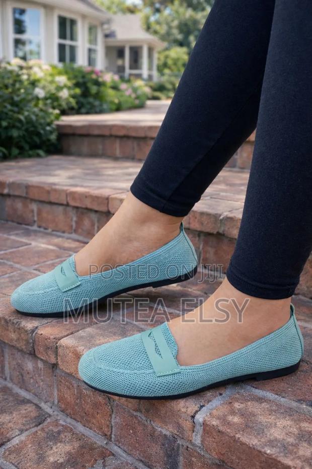 Blue,Green,Brawn Cream Ladies Slip on Shoes
