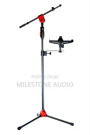 Professional Microphone Stand With Red Finishing - thumbnail 2