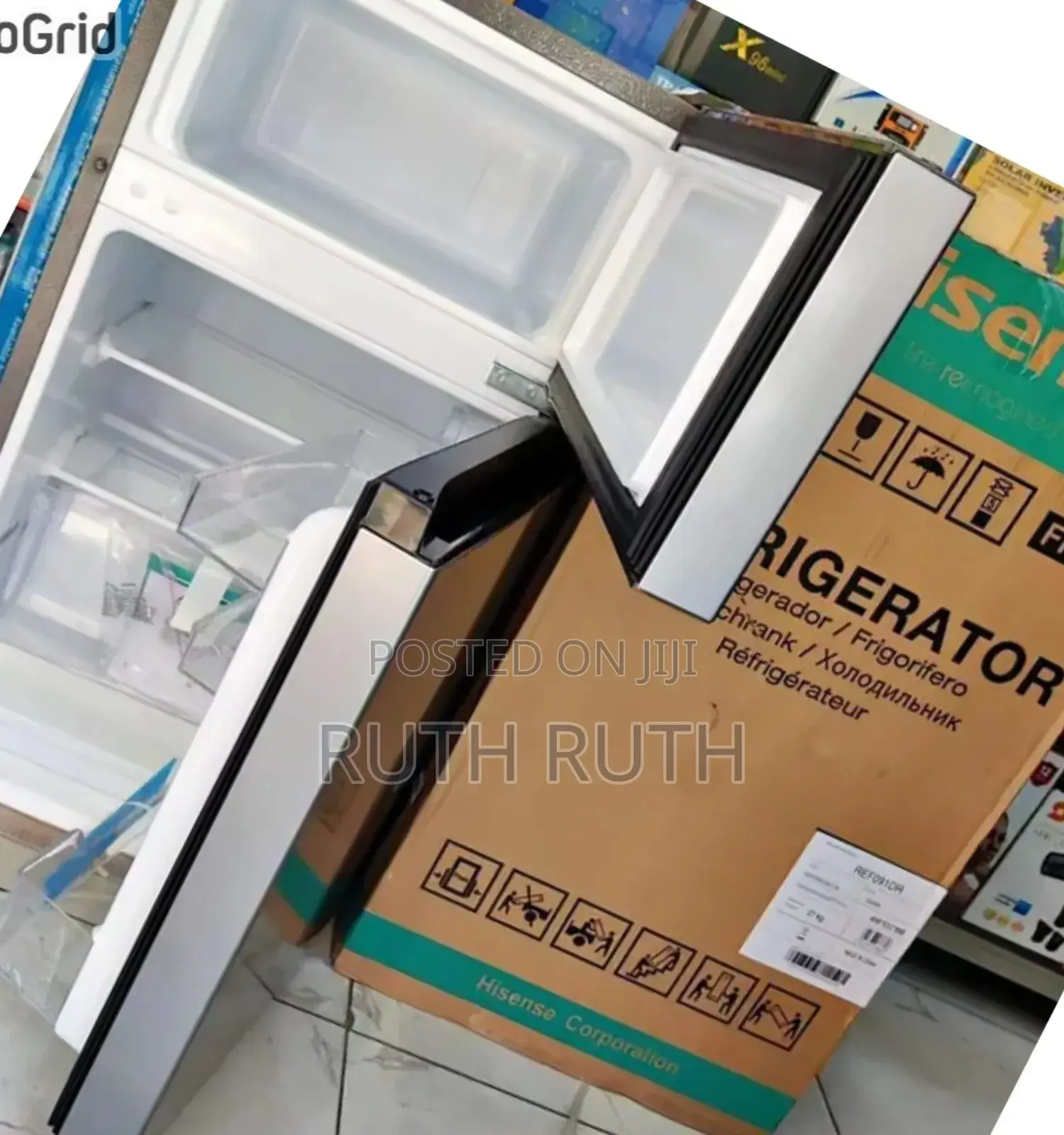 Affordable Energy Saving Hisense 91l Double Door Fridge