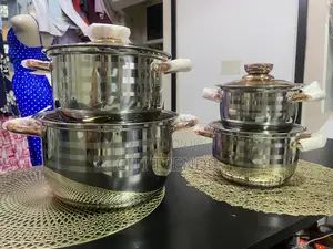 Heavy 8pc Stainless Steel Cookware Set