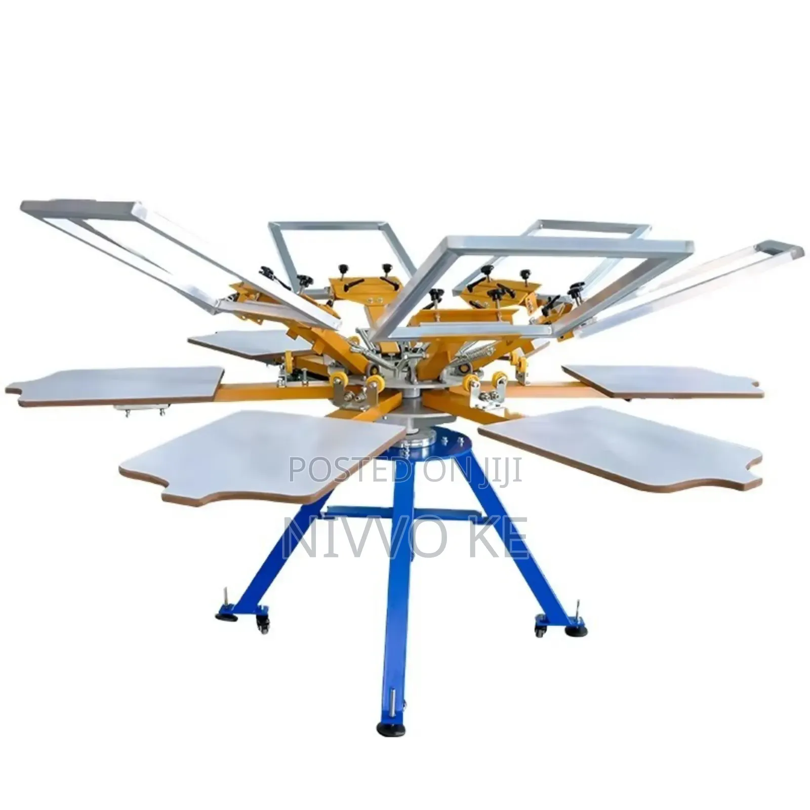 6-Color 6-Station Manual Screen Printing Machine