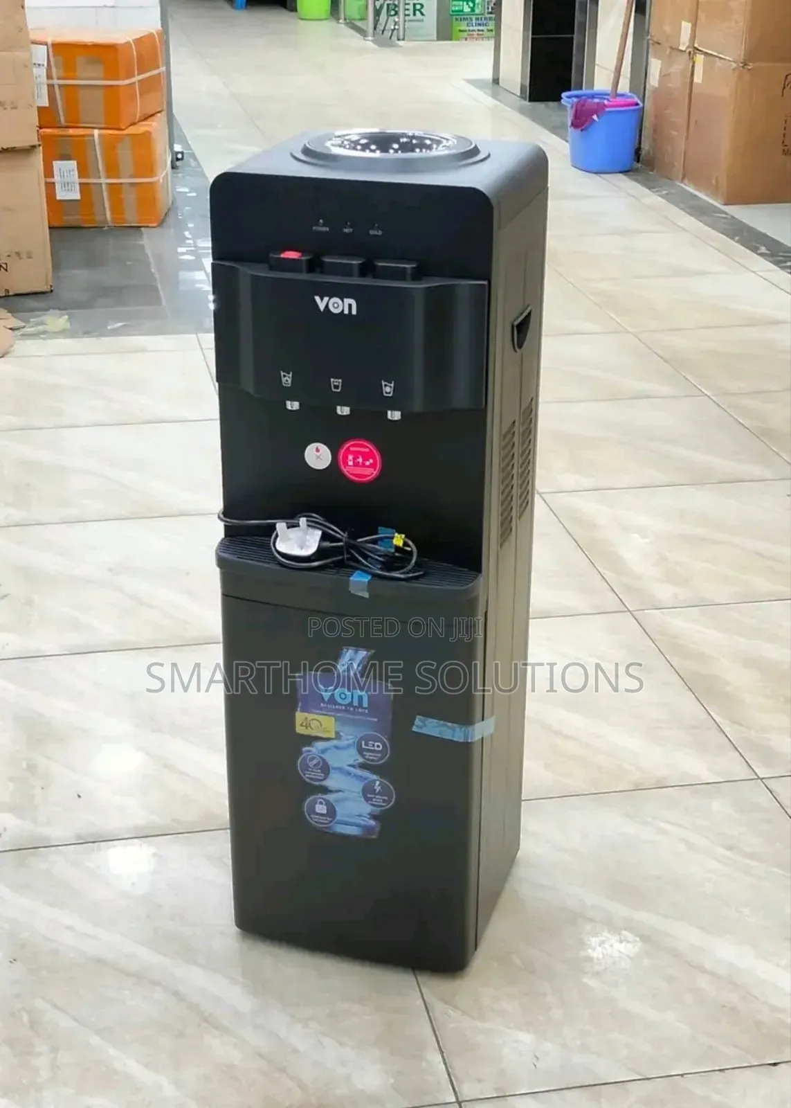 Von Water Dispenser – Hot, Normal Cold – Sleek Silver