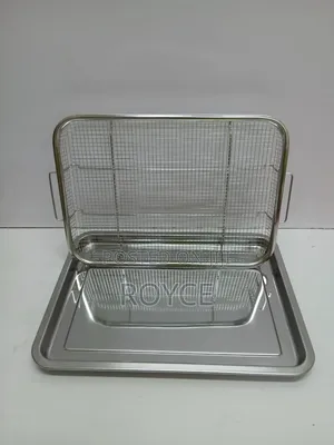 Stainless Steel Fryer Basket + Tray