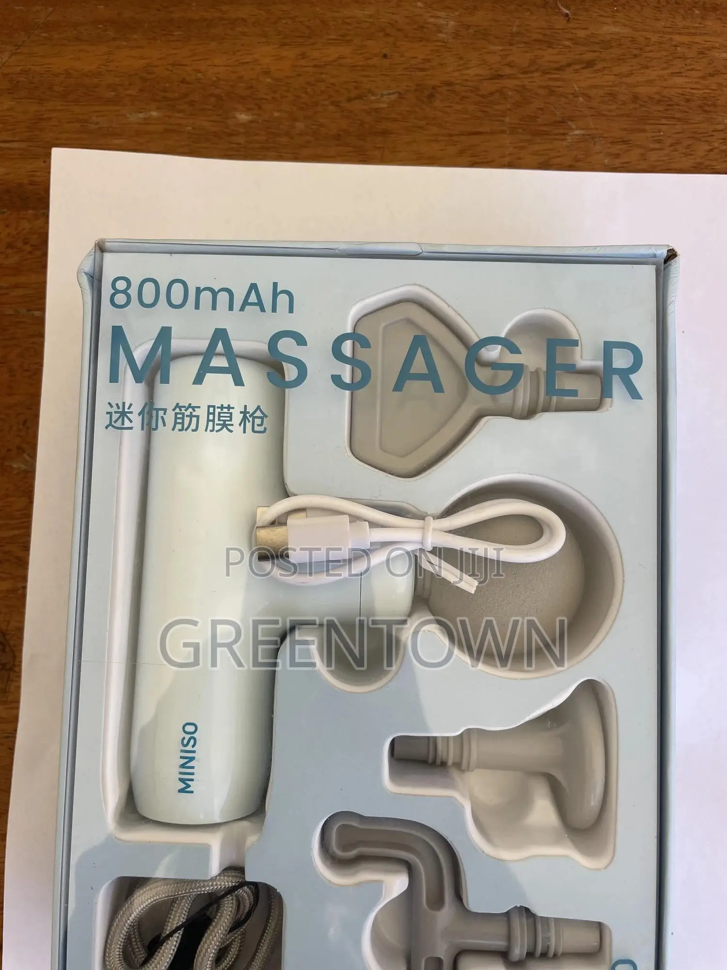 Miniso 800mah Mini Rechargeable Massage Gun – Deep Tissue Massager