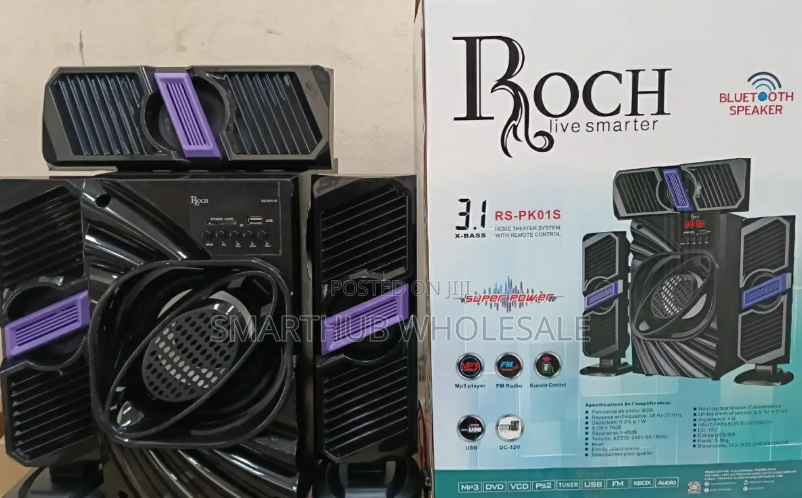 Roch 3.1ch Homethearte Multimedia Speaker System With Bluetooth