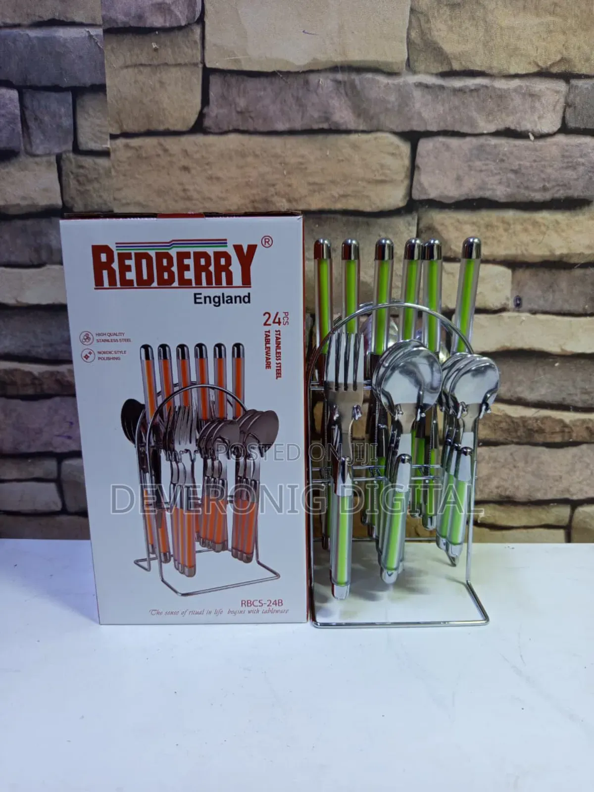 Redberry 24pcs Heavy Duty Quality Cutlery Sets