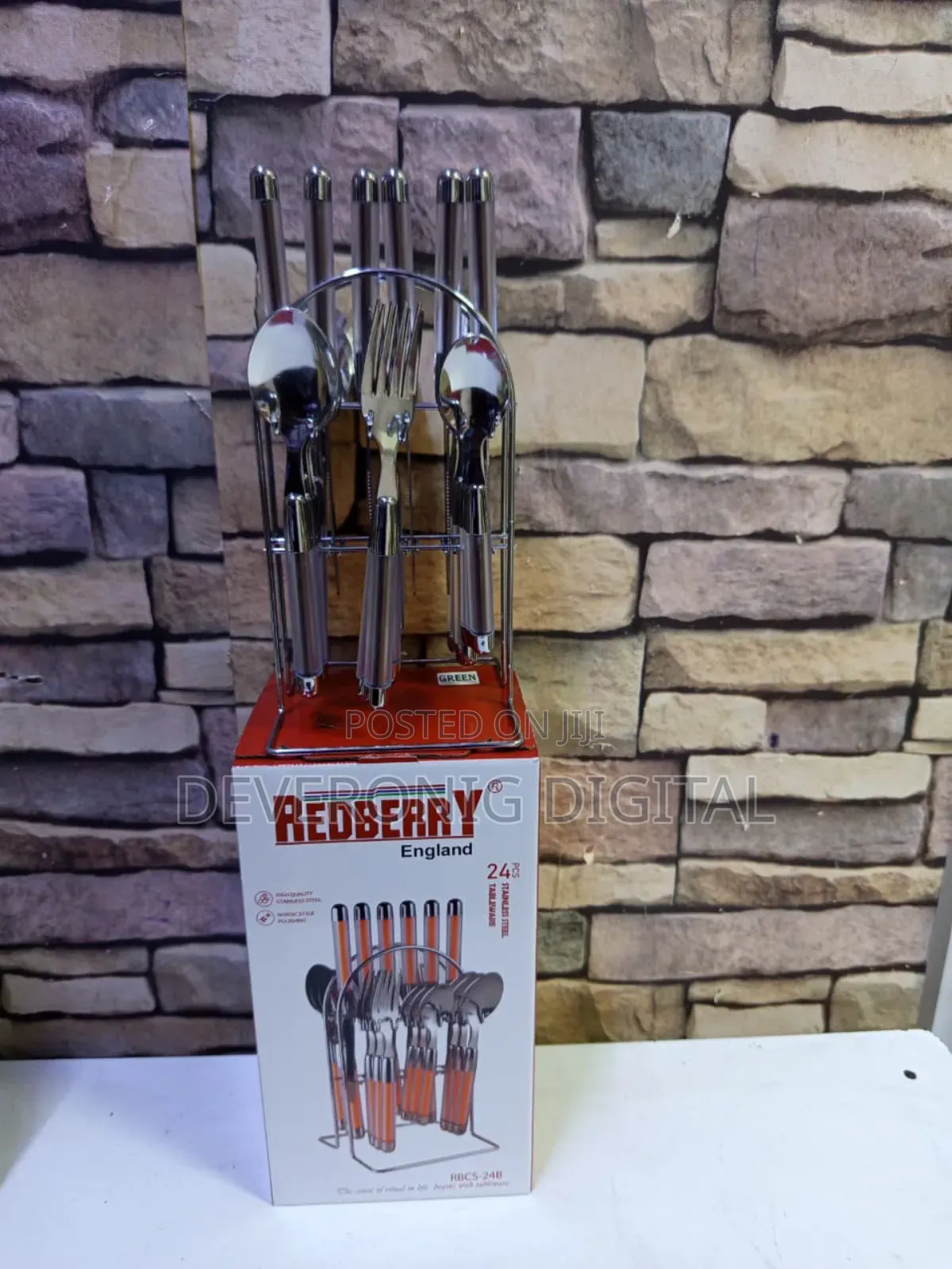 Redberry 24pcs Heavy Duty Quality Cutlery Sets