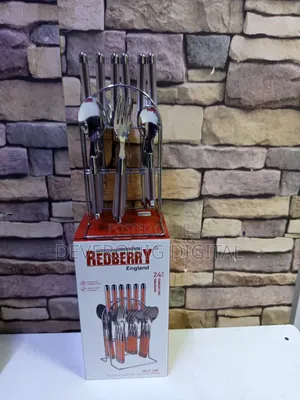 Redberry 24pcs Heavy Duty Quality Cutlery Sets